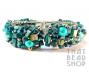 Turquoise Cleopatra Wire Wrapped Cuff